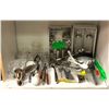 Image 1 : Shelf lot of assorted kitchenware - shot glasses / wisk / ice cream scoopers / cutlery etc