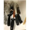 Image 2 : Shelf lot of assorted kitchenware - knives / ladles / cutlery etc