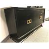 Image 2 : "The Horror Show" Heroes living room - contemporary solid black & golden wooden cabinet (approx 65 1