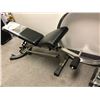 Image 2 : Group of assorted gym equipment - adjustable bench / barbell / barbell racks / weights etc