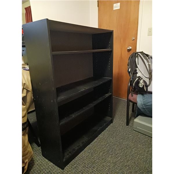 Black Bookshelf 4 ft tall by 3 ft wide