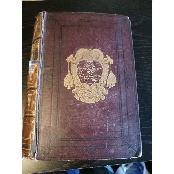 Antique Classic Book: The Compleat Angler By Izaak Walton