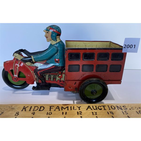 MARX SPEED BOY DELIVERY WIND-UP TIN TOY