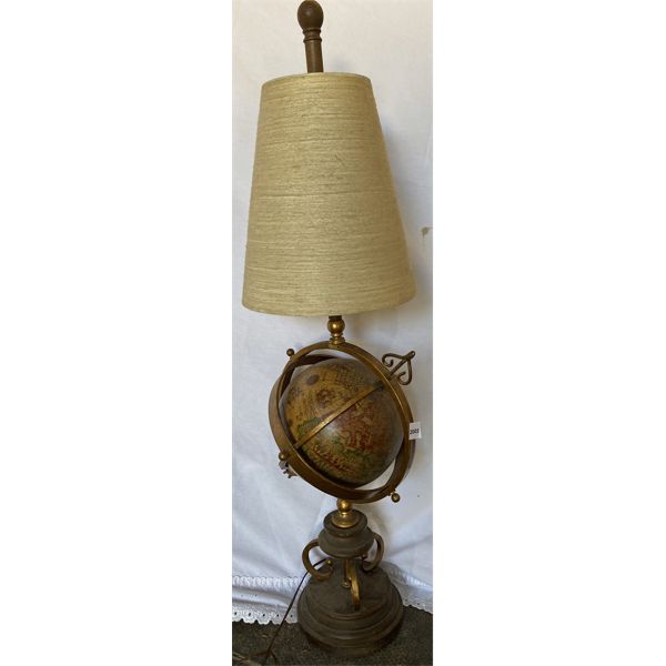 DECORATIVE GLOBE LAMP - 41in TALL