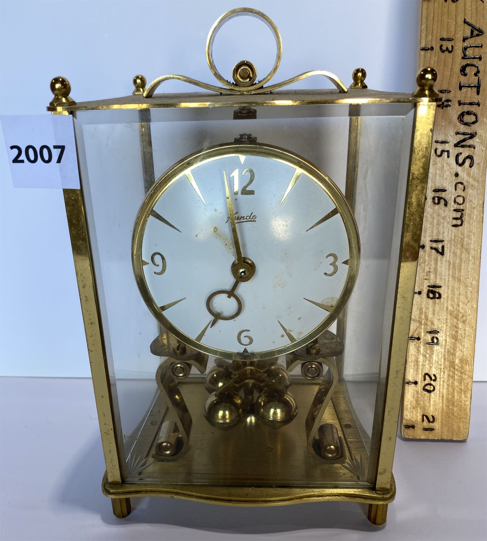 BRASS KUNDO 400-DAY MANTLE CLOCK - MADE IN GERMANY