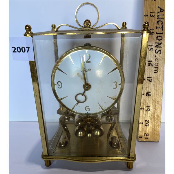 BRASS KUNDO 400-DAY MANTLE CLOCK - MADE IN GERMANY