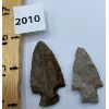 LOT OF 2 - EARLY NATIVE STONE ARROWHEADS 