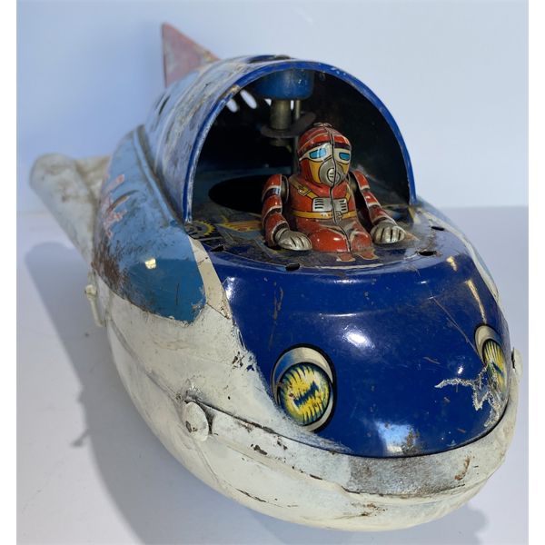 SONICON ROCKET BATTERY OPERATED TIN TOY - MADE IN JAPAN
