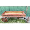 Image 2 : WOODEN PEERLESS WAGON - APPROX 42in LONG