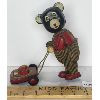 Image 1 : WIND-UP BEAR PUSHING LAWN MOWER - MADE IN JAPAN
