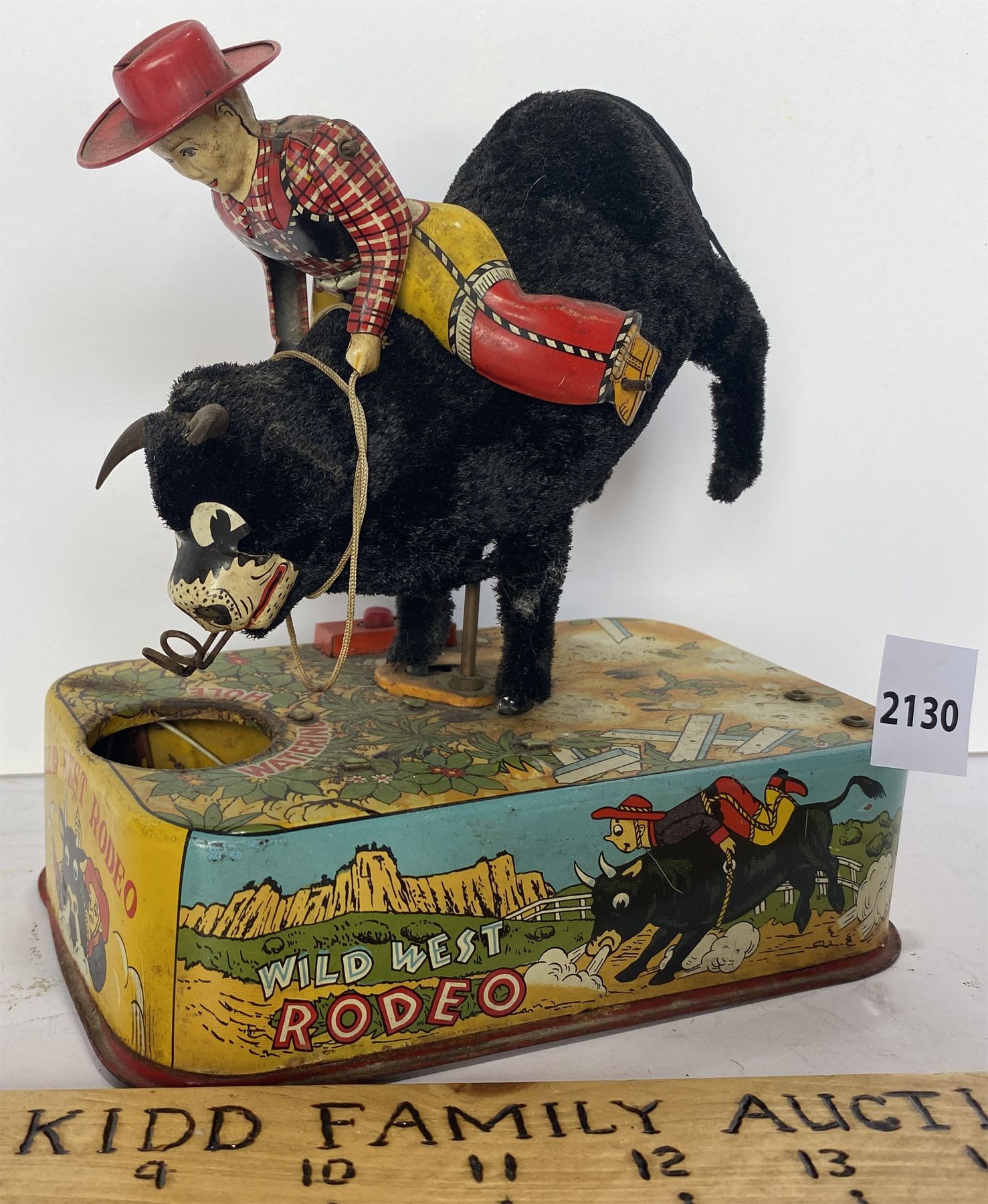 Water Rodeo Toys LINEMAR WATERING HOLE WILD WEST RODEO BATTERY OPERATED TOY