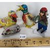 Image 2 : JOB LOT - QTY MISC WIND-UP TIN TOYS 