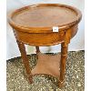 Image 2 : WOOD SIDE TABLE - 27in TALL