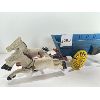 Image 3 : LOT OF 2 - CAST IRON HORSE DRAWN TOYS 