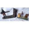 Image 1 : LOT OF 2 - VINTAGE CAST MECHANICAL BANK & TIN TOY