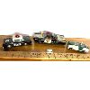 Image 1 : LOT OF 3 - MADE IN JAPAN TIN POLICE CARS