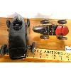 Image 2 : LOT OF 2 - TIN RACE CARS - INCL ONE KEY WIND AND ONE MARKED MADE IN W. GERMANY