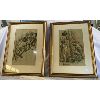 Image 1 : LOT OF 2 - LOUIS PARKER CHARCOAL SKETCHES BOTH 19.5x26.5 INCHES 