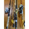 Image 2 : LOT OF 4 - FISHING RODS AND REELS 