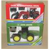 Image 1 : (2) 1/32nd Scale Tractors--JD Battery Op 4wd & CaseIH 956XL w/ loader