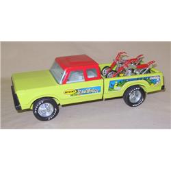 Nylint Bike Buggy Pickup Truck w/ 2-motorcycles