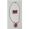 Image 2 : Coca Cola Mini Can Earrings and Necklace