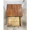 Image 6 : American Empire 2 Drawer Pedestal Side Table