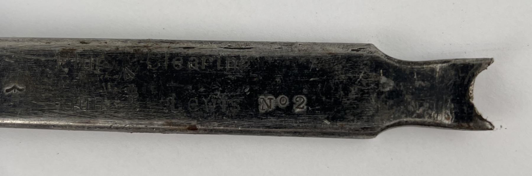 WW1 Lewis Machine Gun Shell Extractor Tool