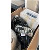 Image 8 : VINTAGE APPLE G090S MONITOR, HP MONITOR AND BOX OF ELECTRONICS