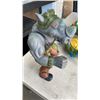 Image 3 : MIRAGE STUDIOS PLAYMATE NINJA TURLTLES  FIGURES - BEBOP AND ROCKSTEADY, LEONARDO AND RAPHAEL - 1 FOO