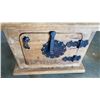 Image 2 : RUSTIC WOOD STORAGE BOX WITH BRASS HARDWARE