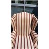 Image 2 : HENREDON STRIPES WINGBACK CHAIR