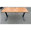 Image 8 : ELECTRIC LIFT DESK 60" X 24" WORKING WITH 2 DRAWER FILING CABINET AND GAS LIFT OFFICE CHAIR