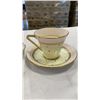 Image 2 : 3 BONE CHINA CUPS AND SAUCERS ROYAL ALBERT AMERICAN BEAUTY, BELL CHINA AND ROYAL STAFFORD