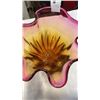 Image 2 : 10 INCH TALL ART GLASS VASE