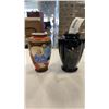 Image 1 : TWO 5 INCH EASTERN VASES, ONE HAND PAINTED JAPAN