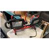 Image 2 : CRAFTSMAN DOUBLE SHOP LIGHT AND SINGLE WORK LIGHT AND 2 EXTERIOR LIGHT FIXTURES - WORKING