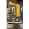 Image 2 : 2 TOTES OF TOOLS, SHOP SUPPLIES, AIR TOOL ACCESSORIES, EXTENTION CORDS, STRONGTIE REBAR CARPORT SADD
