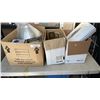 Image 1 : 3 BOXES OF SEAL A MEAL MACHINE, BRASS COLLECTIBLES, ELECTRICAL AND MORE