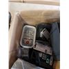 Image 8 : 2 BOXES AND BIN OF TOOLS AND SHOP SUPPLIES