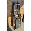 Image 1 : LITE 5 FOOT ALUMINUM A FRAME LADDER AND SHOP CREEPER