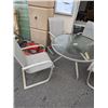 Image 2 : 5 PIECE METAL PATIO TABLE SET