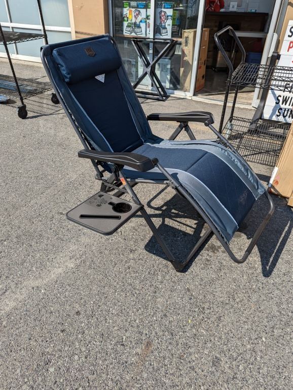Timber Ridge Chair Tray TIMBER RIDGE FOLDING ZERO GRAVITY CHAIR WITH SIDE TRAYS RETAIL $250 ...