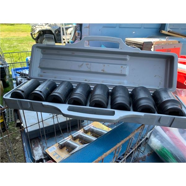 Socket set, drill set, various lights