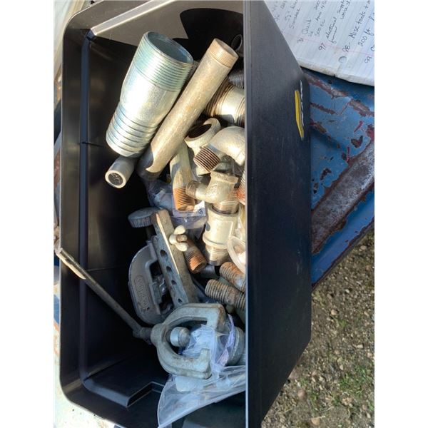 tools, gloves, clamp meter