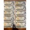 Image 1 : 1973 $1 Canadian Currency Collection 10 Pieces