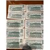 Image 2 : 1973 $1 Canadian Currency Collection 10 Pieces