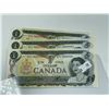 Image 1 : 1973 $1 Candian Currency 3 Consecutive UNC