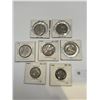 Image 1 : Set of 7 Silver Coins of Asia