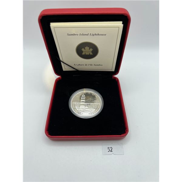 2004 Sambro Island Lighthouse Fine Silver Coin